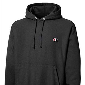 Brand New Reverse Weave S Black Champion Hoodie